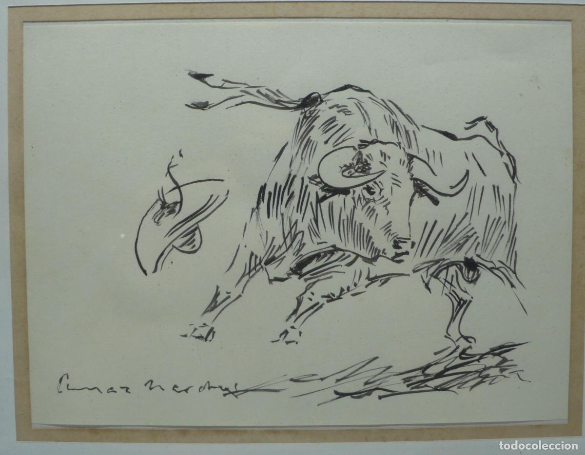 Arte: DIBUJO A TINTA DE UN TORO - Foto 2