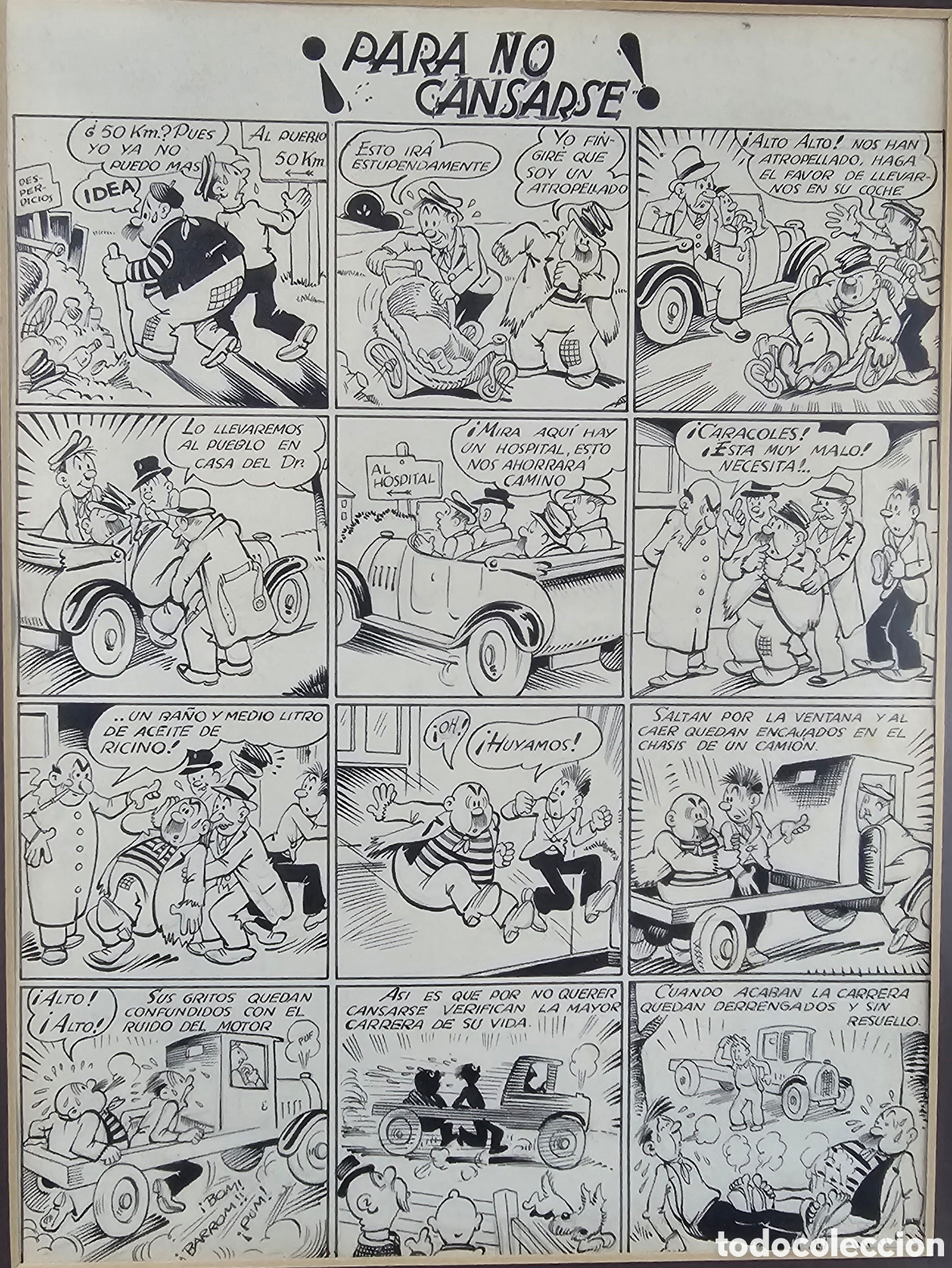 Arte: Ilustraci&oacute;n original enmarcada - Foto 1
