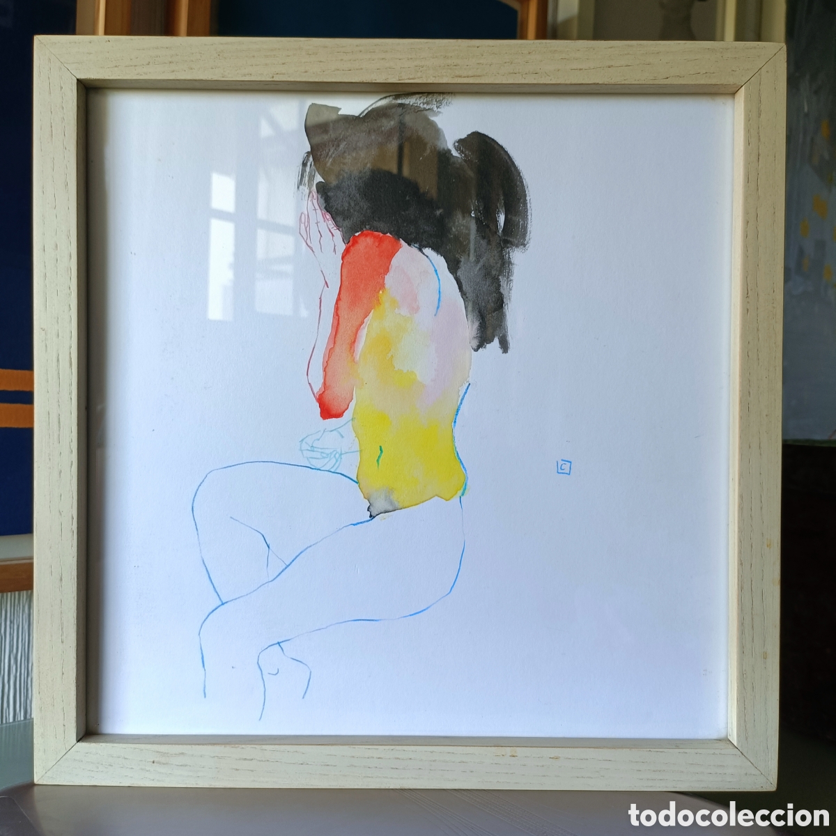 Arte: Obra Original de Conrad Roset, enmarcada. - Foto 2