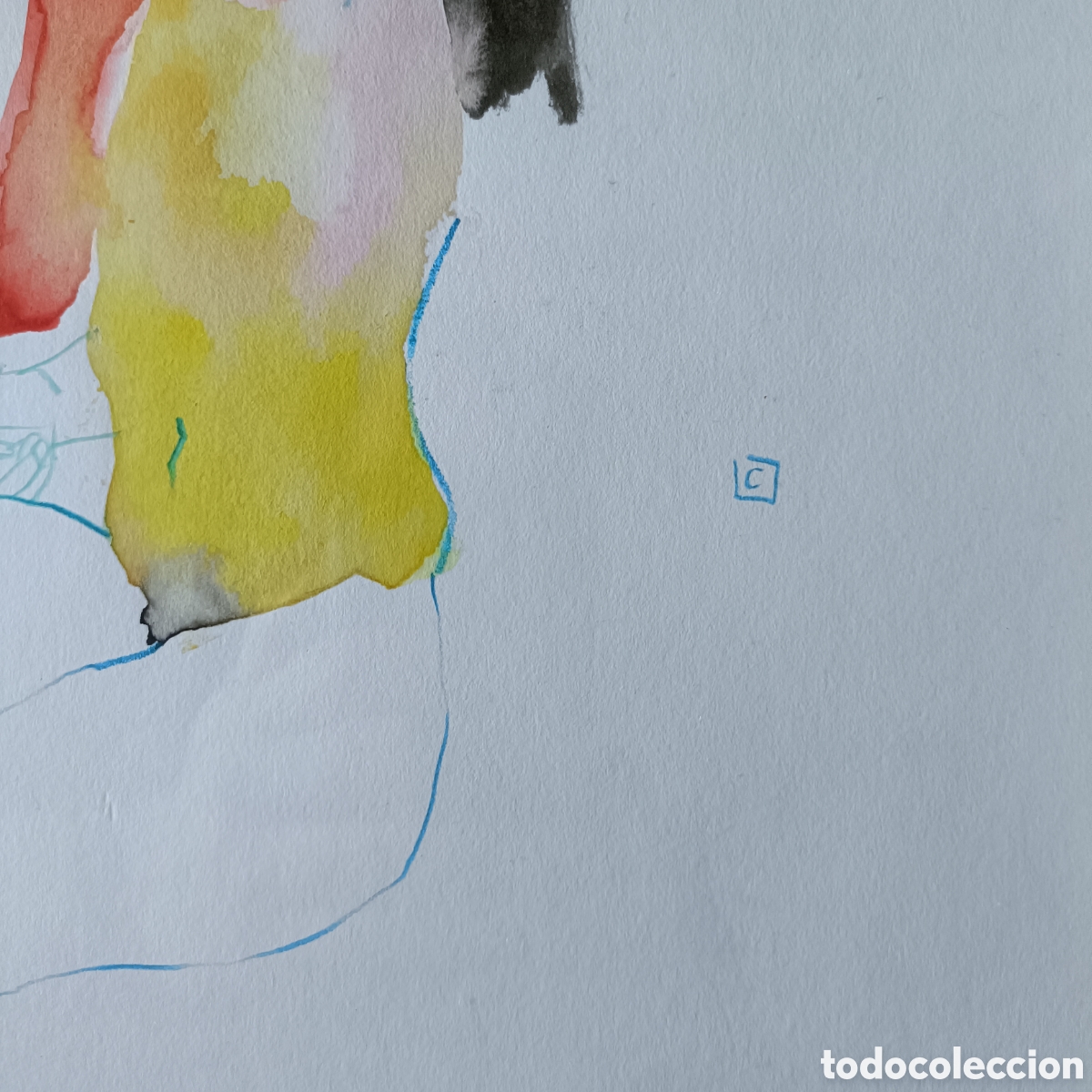 Arte: Obra Original de Conrad Roset, enmarcada. - Foto 3