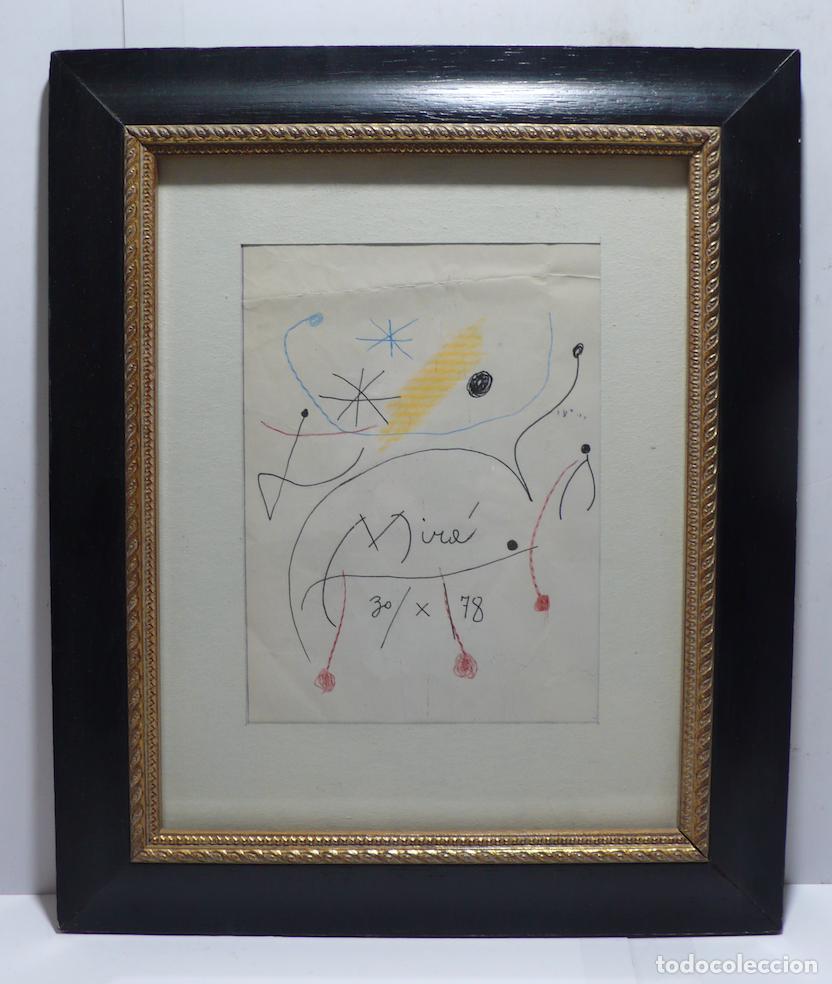 Arte: DIBUJO HOMENAJE A MIRO - Foto 1