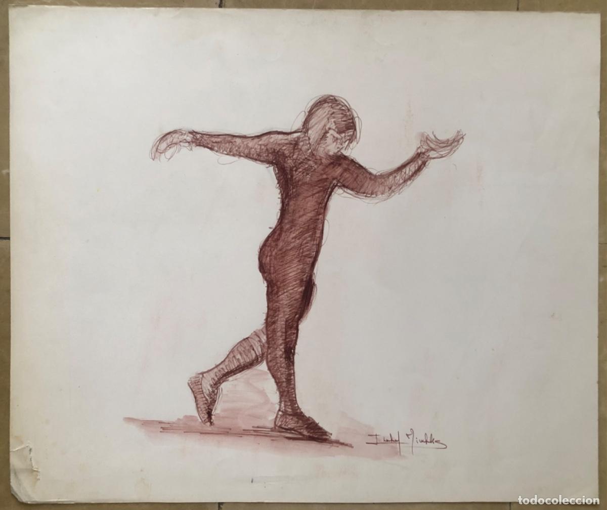 Arte: ESTUDIO DE FIGURA - A&Ntilde;OS 80 / 90 - ORIGINAL DE ISABEL MIRALLES (MALLORCA)