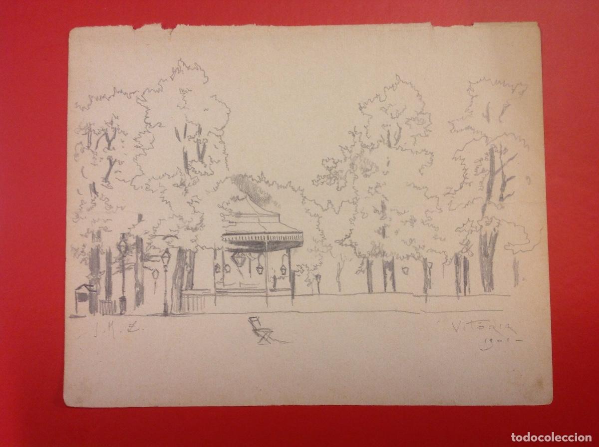 Arte: An&oacute;nimo. (J.M.Z.). Templete de un parque, Vitoria. - Foto 1