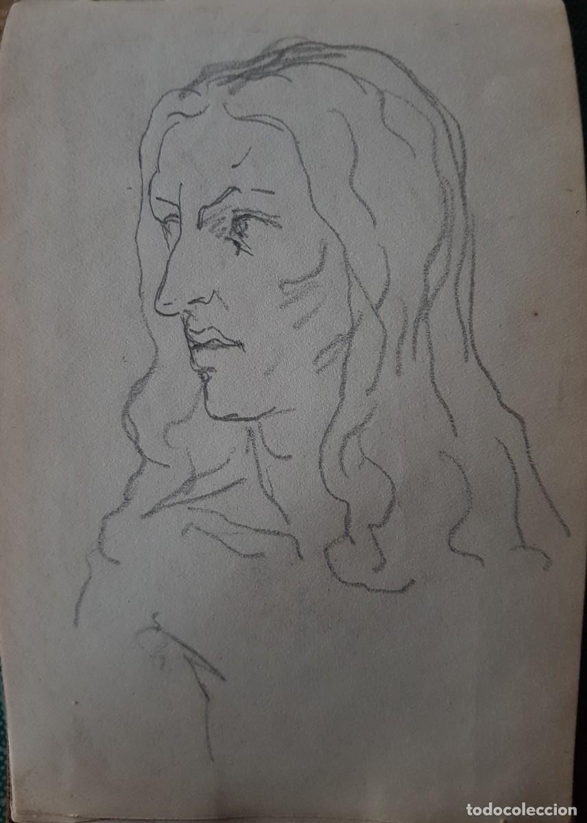 Arte: Dos dibujos a l&aacute;piz S XIX - Foto 2
