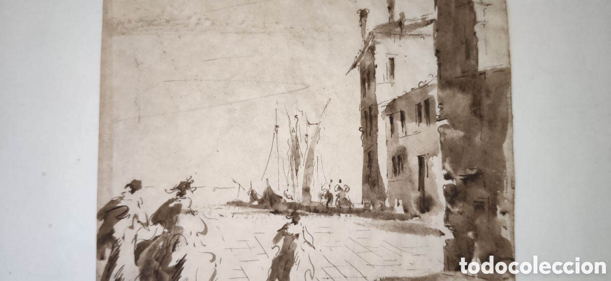 Arte: Dibujo Francesco guardi - Foto 5