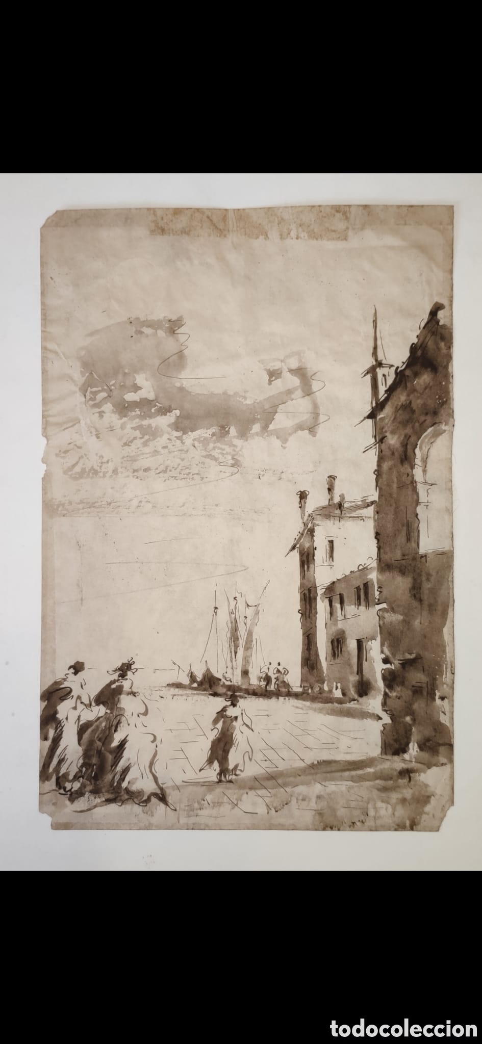 Arte: Dibujo Francesco guardi - Foto 1