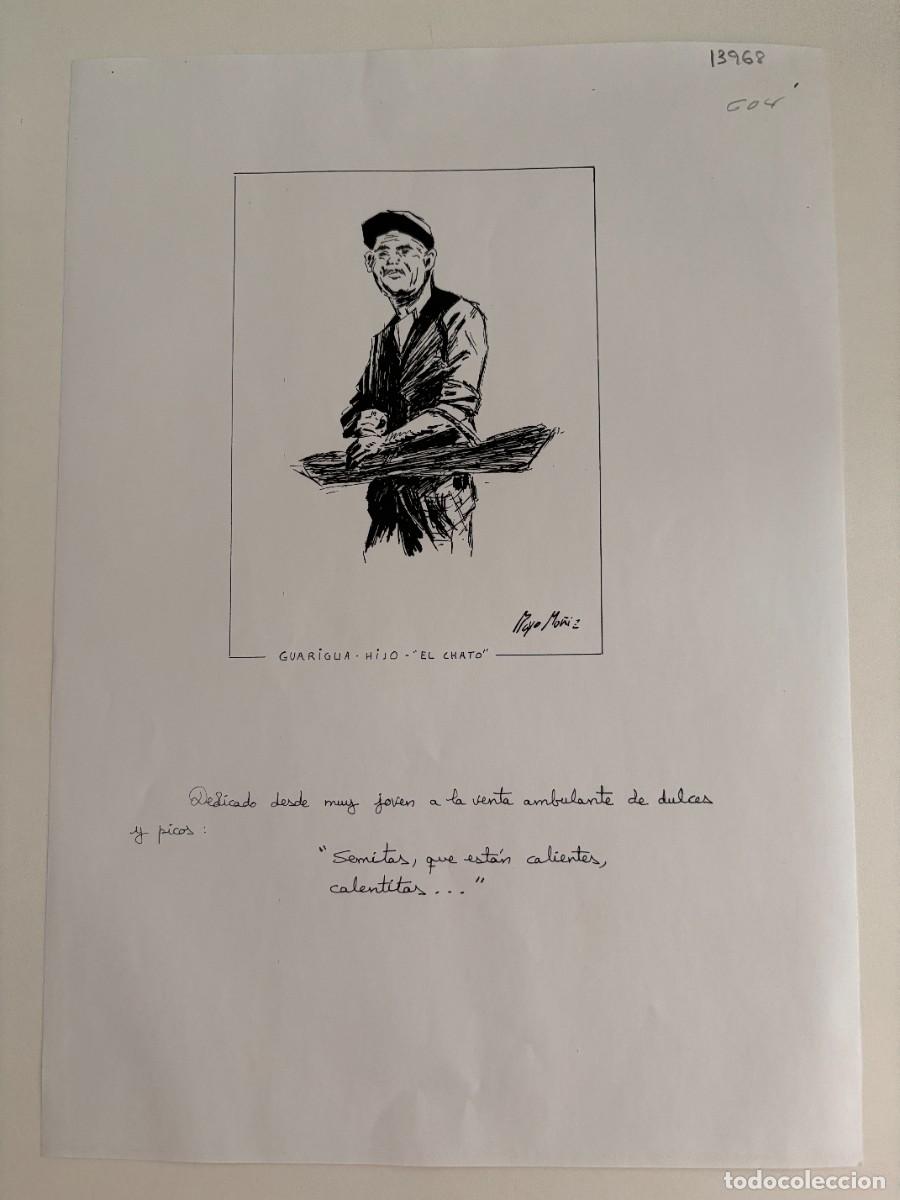 Art: RETRATO A MANO DE GUARIGUA HIJO - EL CHATO, VENDEDOR AMBULANTE DEL PTO. POR BAYO MU&Ntilde;IZ