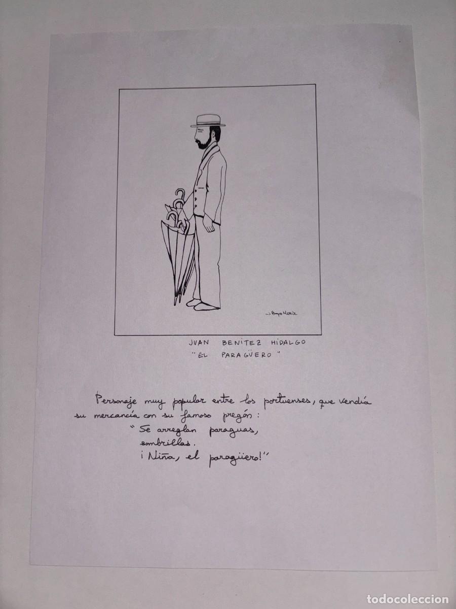Art: RETRATO A MANO DE JUAN BENITEZ EL PARAG&Uuml;ERO, PERSONAJE PORTUENSE, POR BAYO MU&Ntilde;IZ