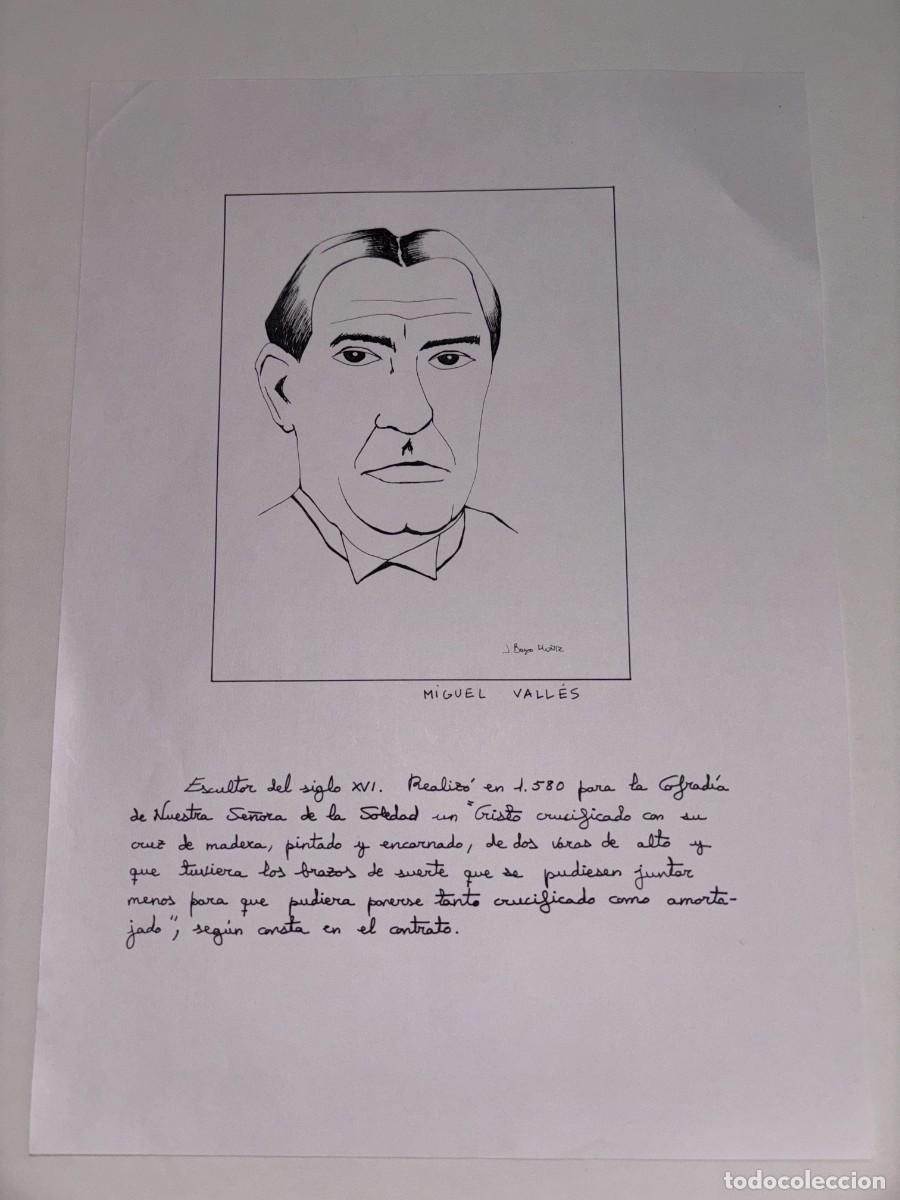 Art: RETRATO A MANO DE MIGUEL VALL&Eacute;S, ESCULTOR DEL SIGLO XVI, POR BAYO MU&Ntilde;IZ