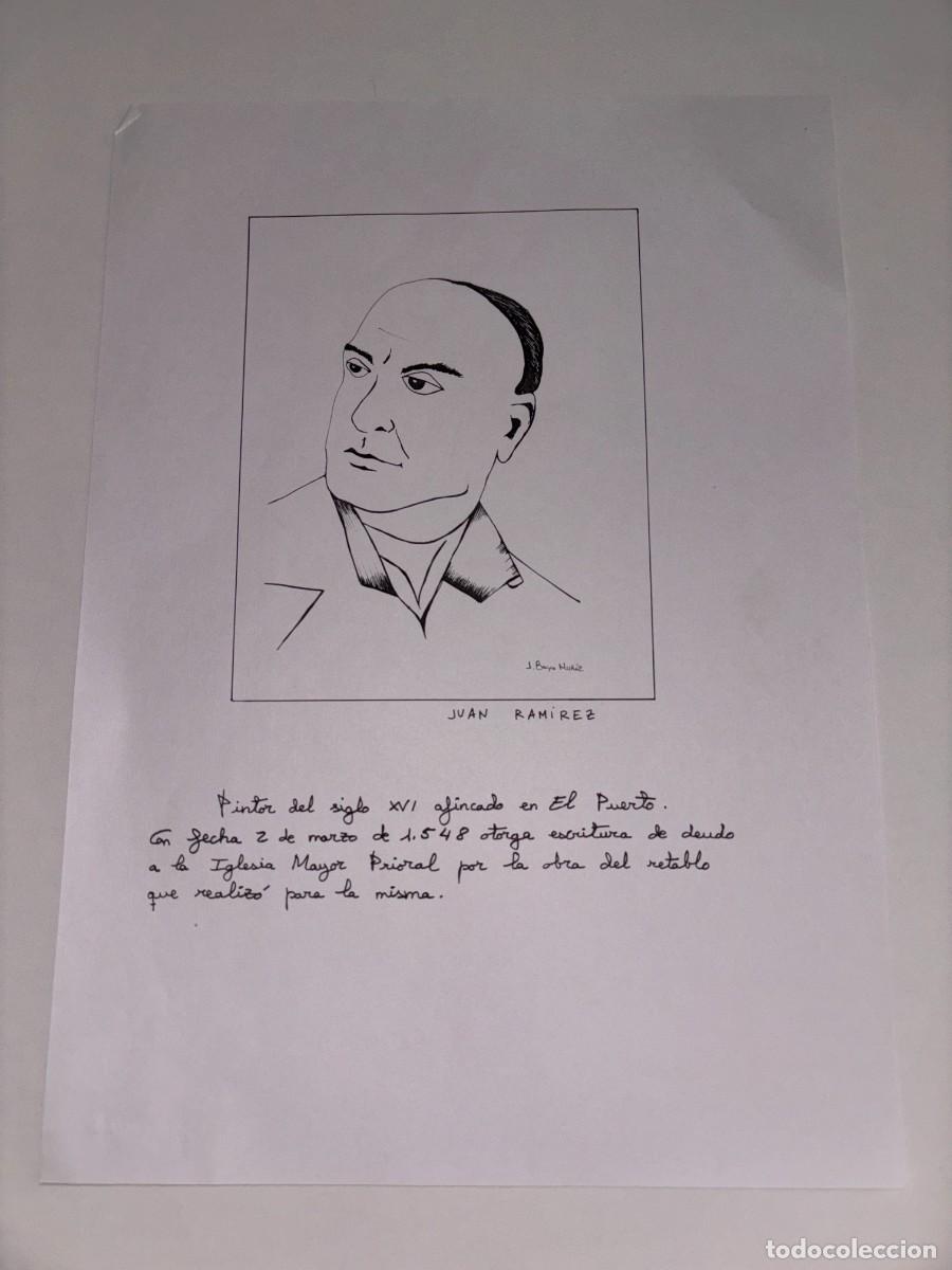 Art: RETRATO A MANO DE JUAN RAMIREZ, PINTOR DEL SIGLO XVI, POR BAYO MU&Ntilde;IZ