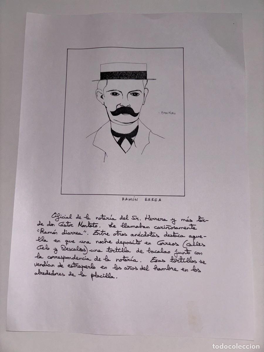 Art: RETRATO A MANO DE RAM&Oacute;N ERREA, OFICIAL DE LA NOTAR&Iacute;A DEL SR. HERRERA, POR BAYO MU&Ntilde;IZ