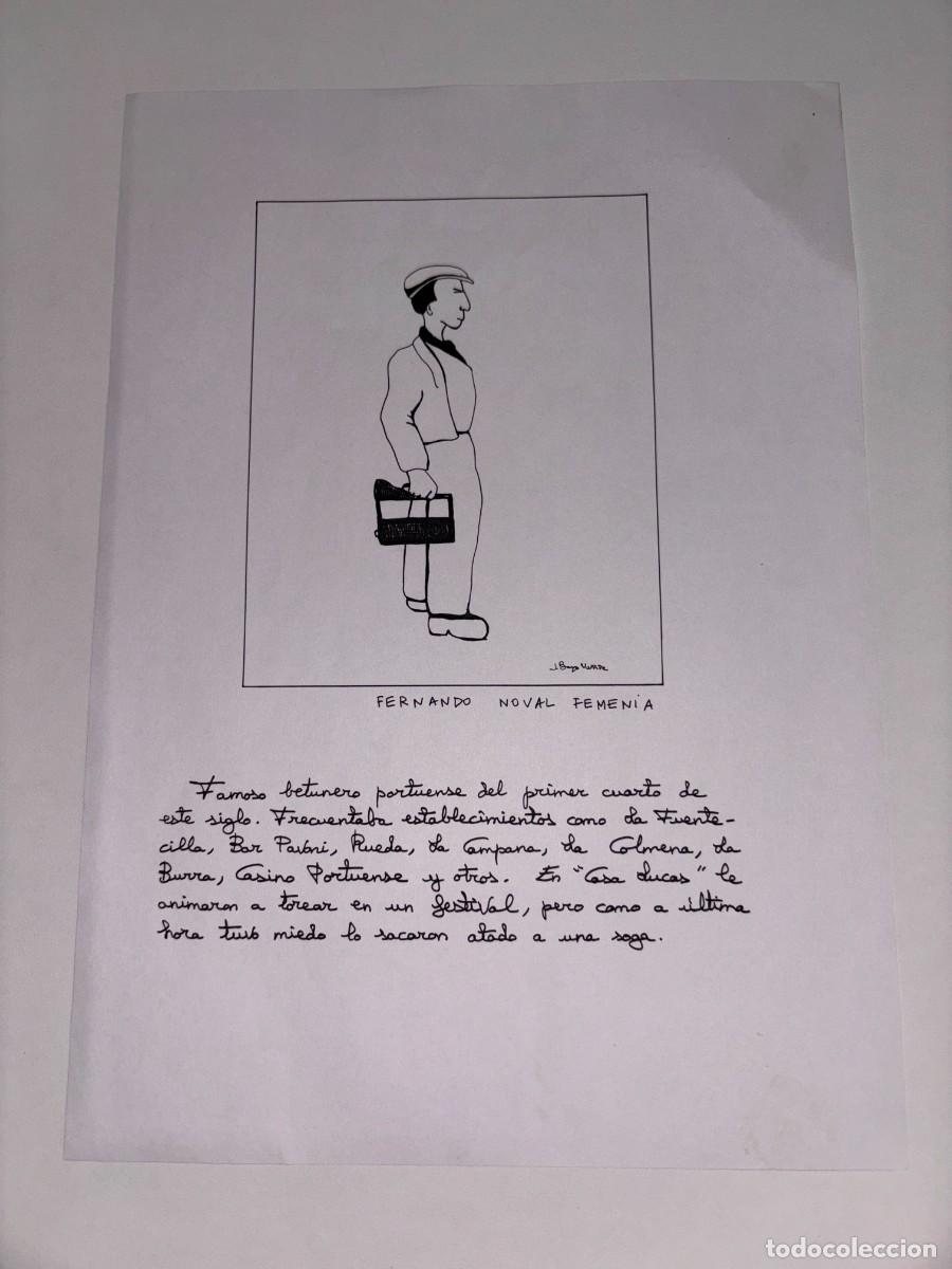 Art: RETRATO A MANO DE FERNANDO NOVAL FEMENIA, BETUNERO PORTUENSE EN LOS A&Ntilde;OS 20, POR BAYO MU&Ntilde;IZ