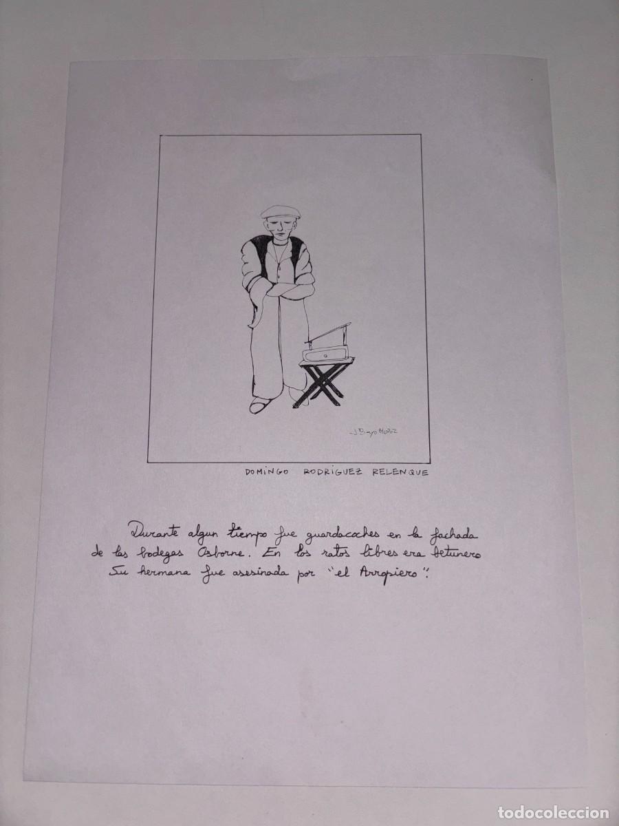 Art: RETRATO A MANO DE DOMINGO RODRIGUEZ RELENQUE, GUARDACOCHES Y BETUNERO PORTUENSE, POR BAYO MU&Ntilde;IZ