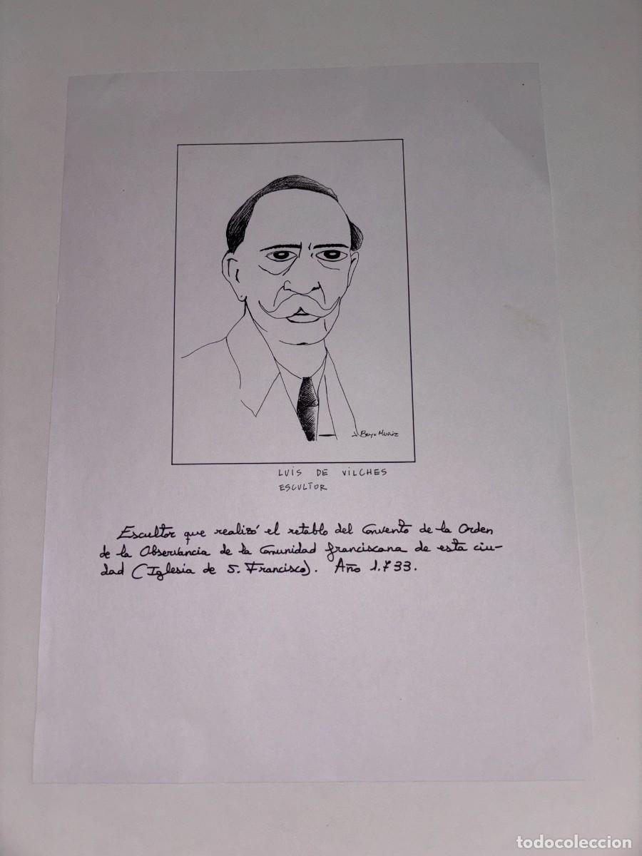 Art: RETRATO A MANO DE LUIS DE VILCHES, ESCULTOR DEL A&Ntilde;O 1733, POR BAYO MU&Ntilde;IZ