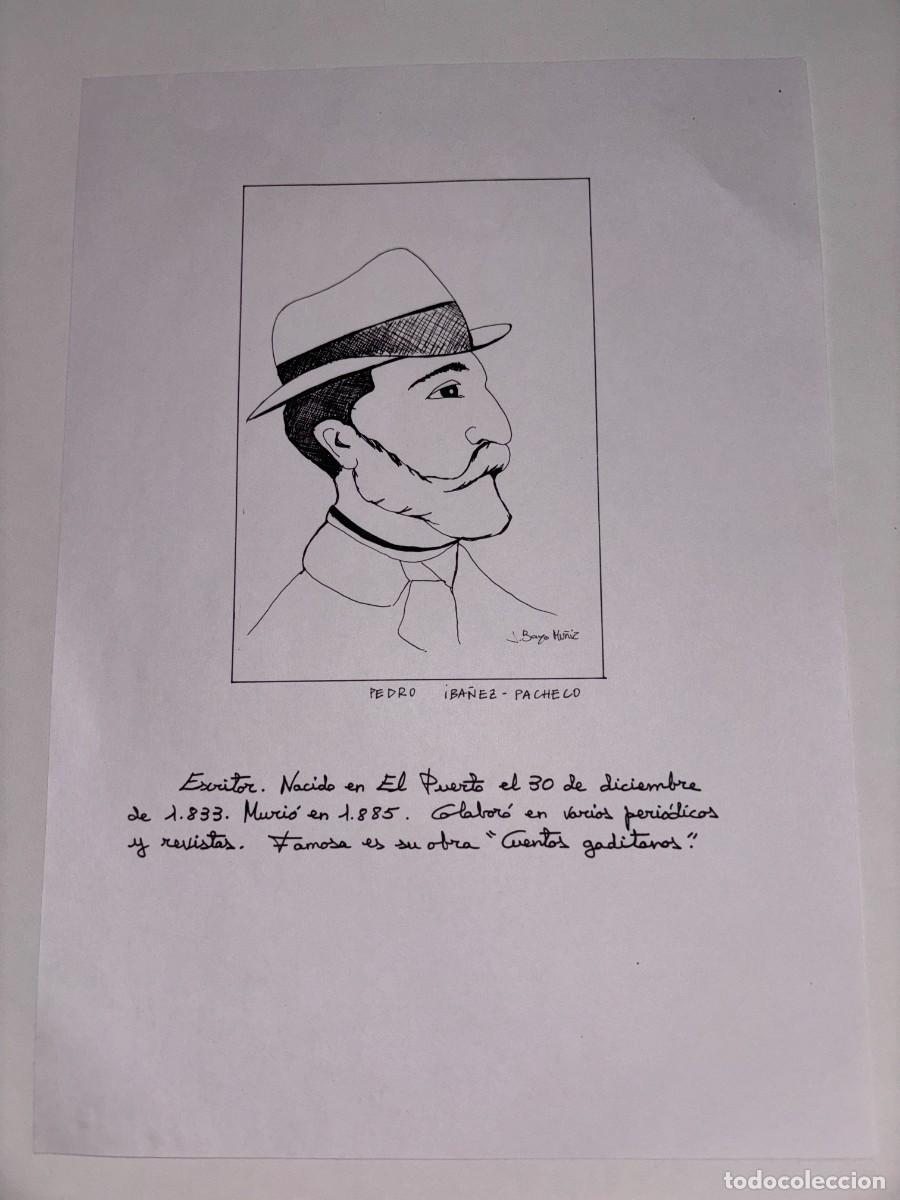 Art: RETRATO A MANO DE PEDRO IBA&Ntilde;EZ-PACHECO, ESCRITOR DEL PTO. STA. MAR&Iacute;A NACIDO EN 1833, POR BAYO MU&Ntilde;IZ