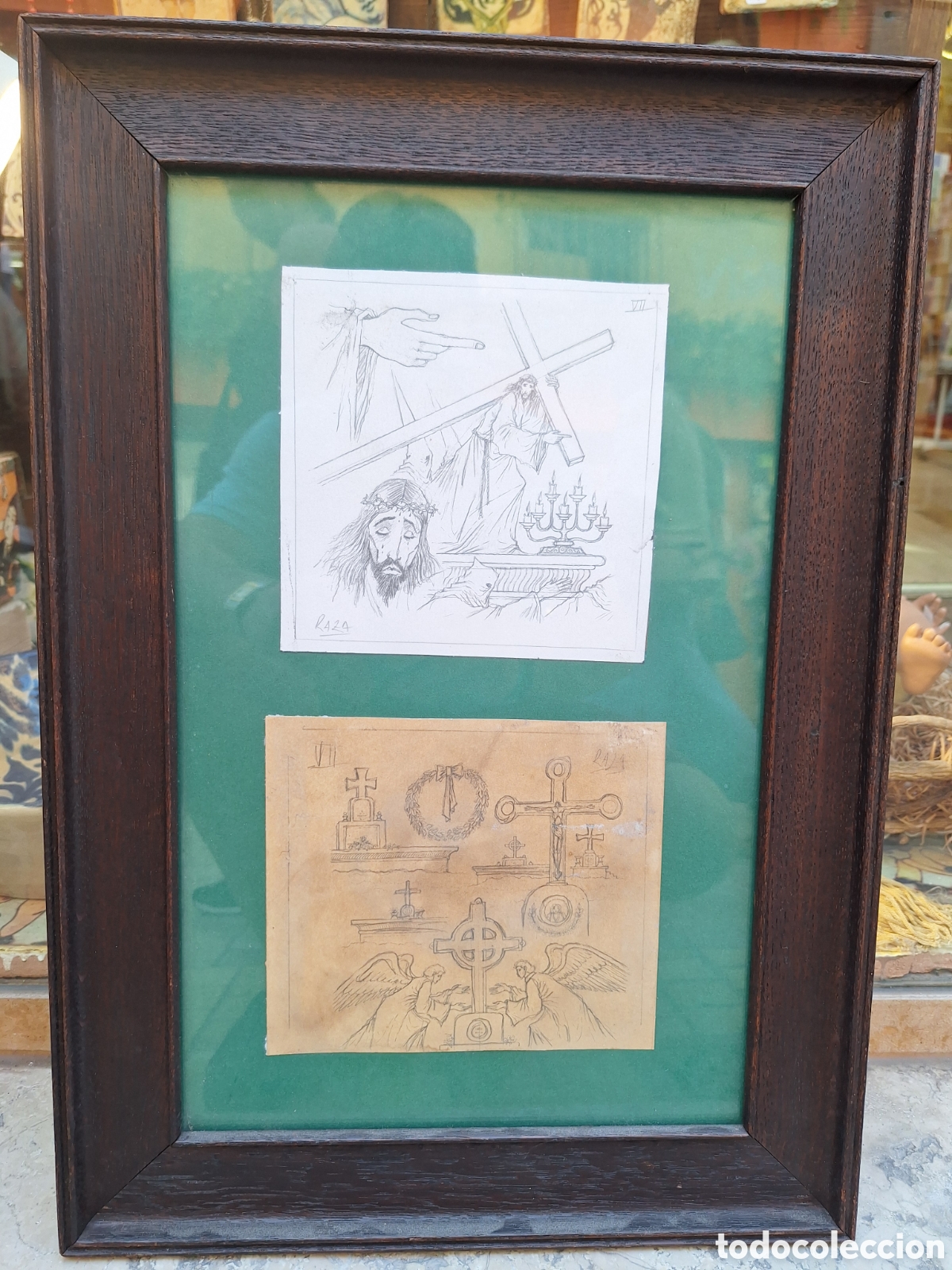 Art: Antiguo dibujo firmado Raza