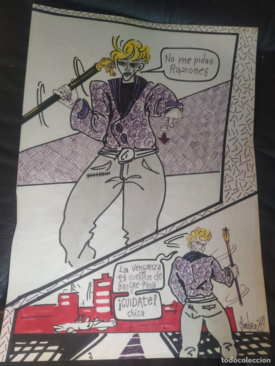 Art: Pedro Sardi&ntilde;a - Vigo . 1^ obra 1984 .PopArt de La Movida. 30 x 42 cm .obra firmada &uacute;nica.