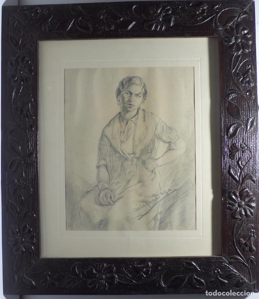 Arte: DIBUJO A LAPICERO DE MUJER - Foto 1