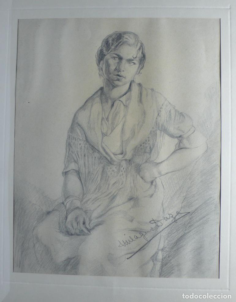 Arte: DIBUJO A LAPICERO DE MUJER - Foto 2