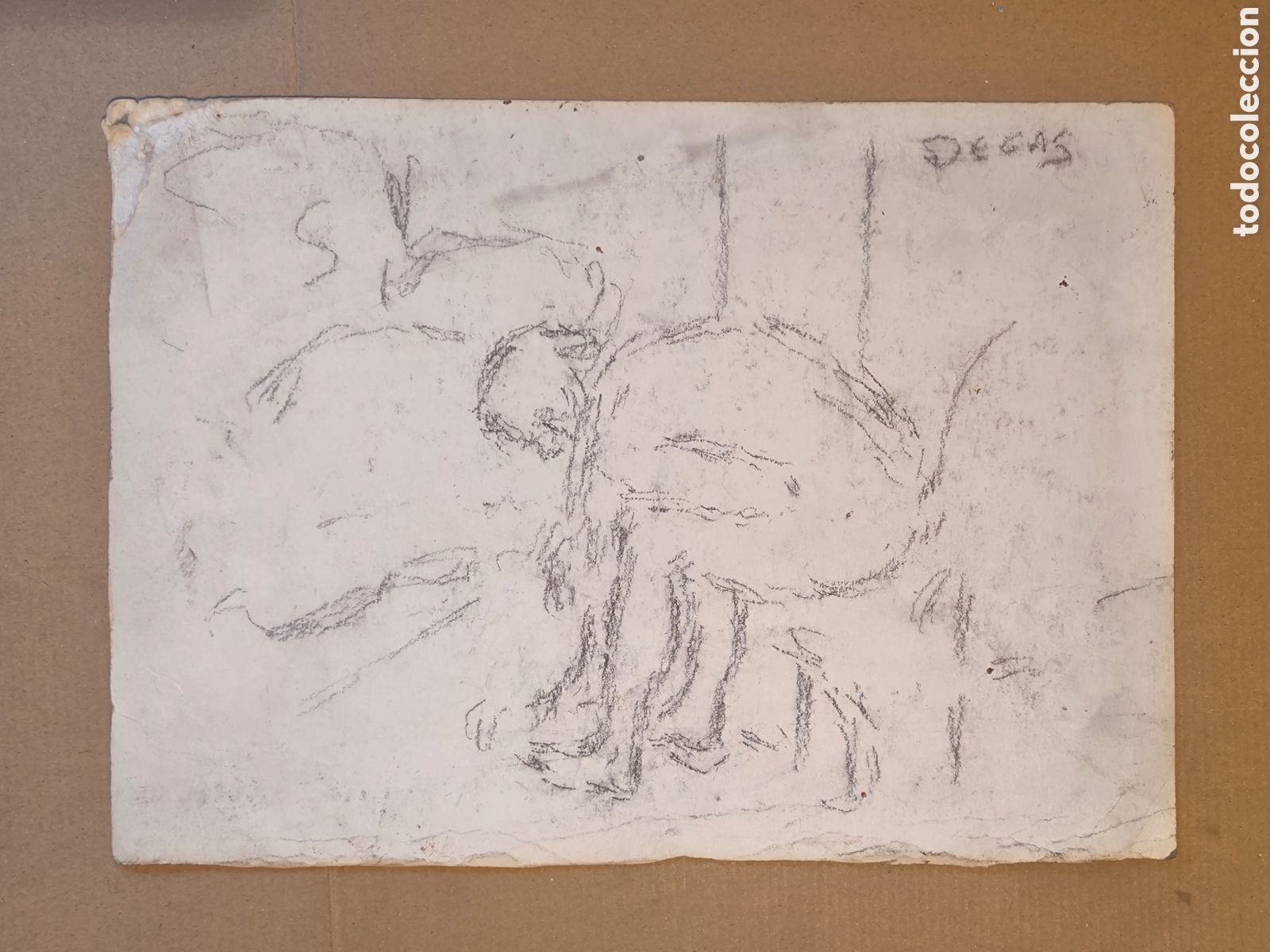 Arte: Mujer sentada ( expresionismo ) boceto Degas