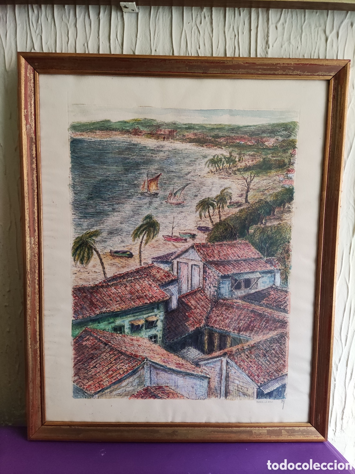Arte: Cuadro Plumilla y acuarela. - Foto 1
