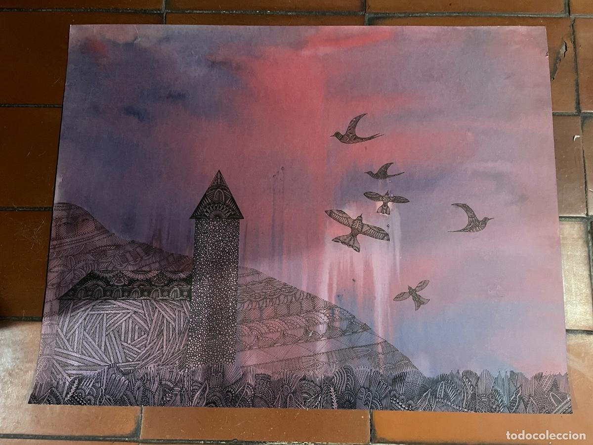 Arte: JORDI BARBAL SENSERRICH -BARCELONA 1932 T&Eacute;CNICA MIXTA SOBRE PAPEL FIRMADO JORDI BARBAL 80