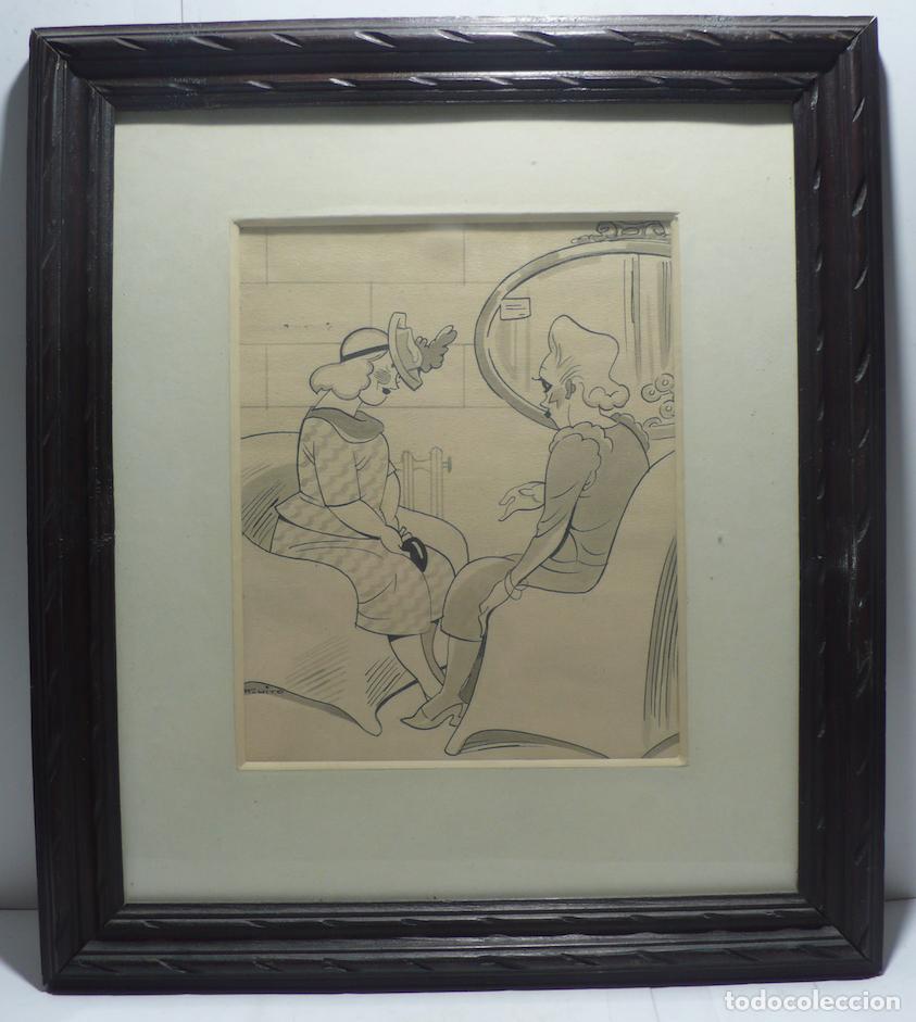 Arte: DIBUJO ORIGINAL TINTA - Foto 1