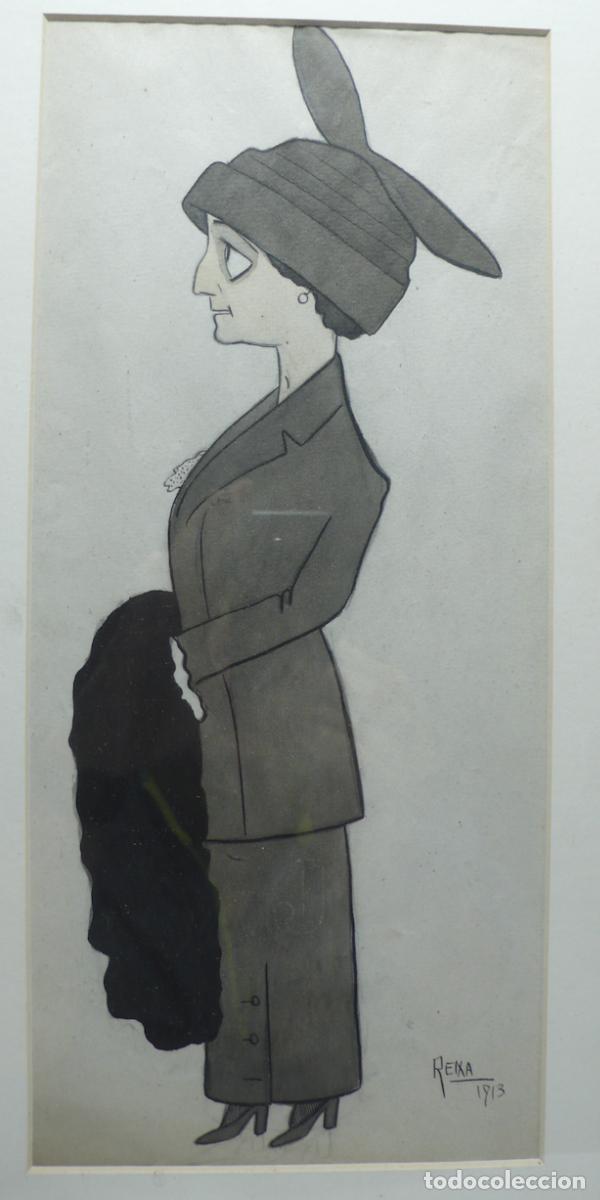 Arte: DIBUJO ORIGINAL DE MUJER - Foto 2