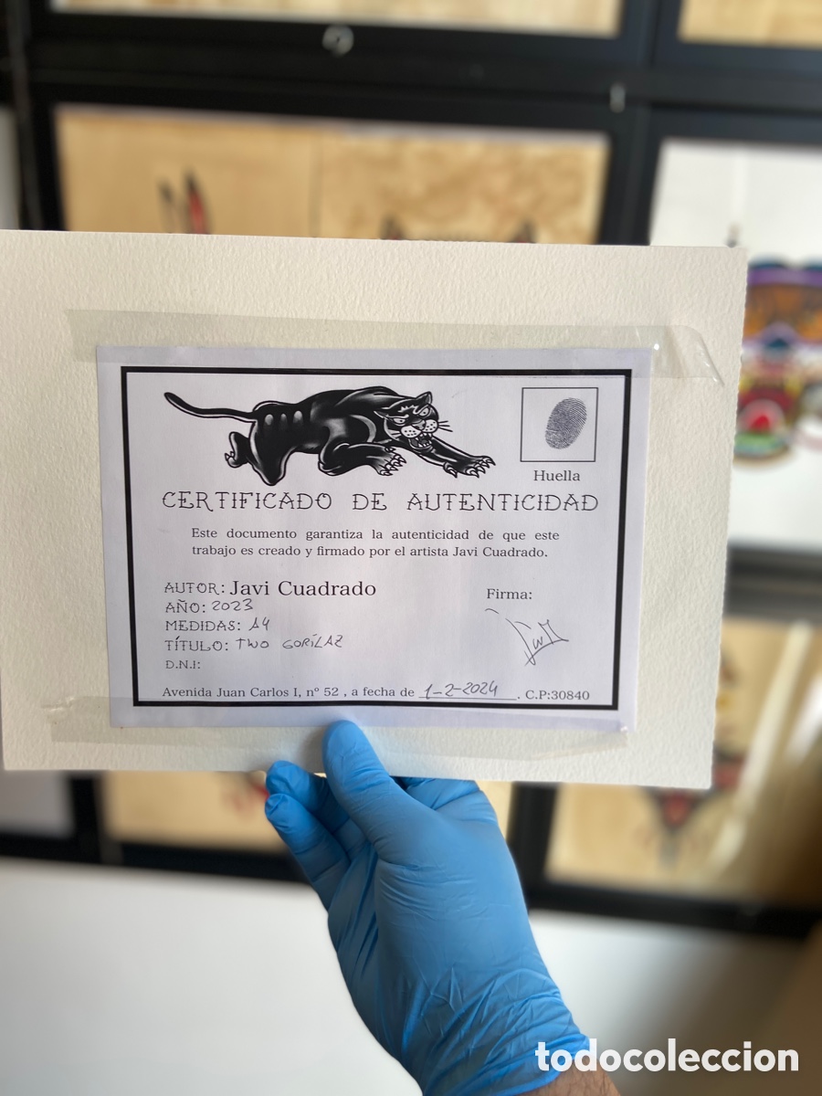 Arte: 2 Gorilas - Javi Cuadrado (1986) - Foto 2