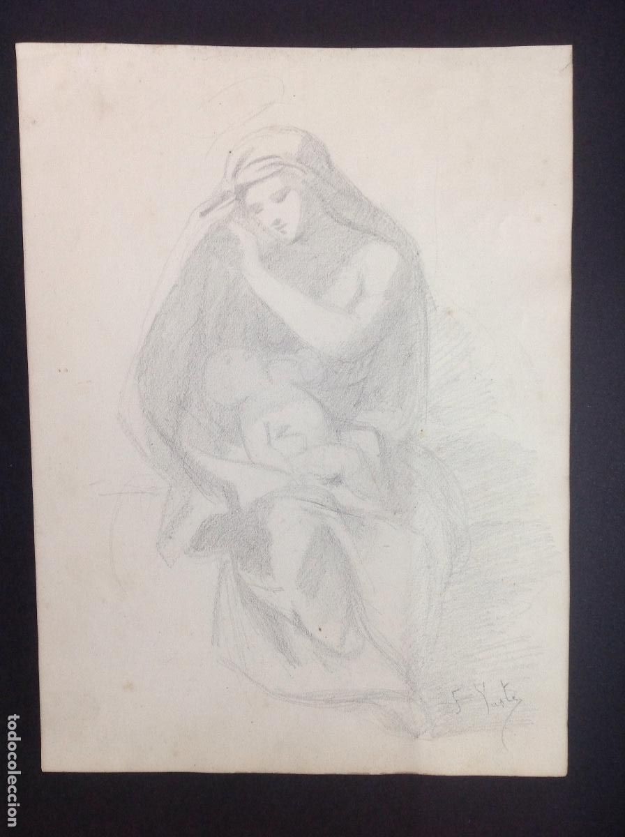 Arte: F&eacute;lix Yuste. Virgen con ni&ntilde;o - Foto 1