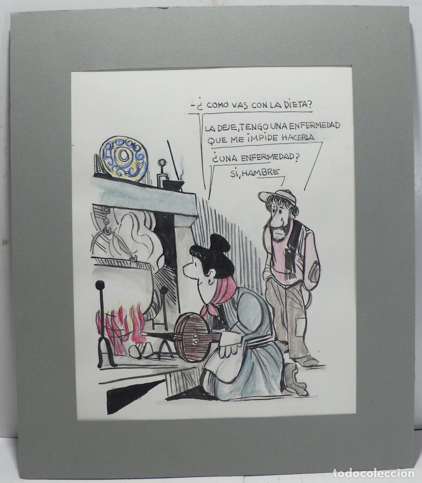 Arte: DIBUJO ORIGINAL TINTA - Foto 1