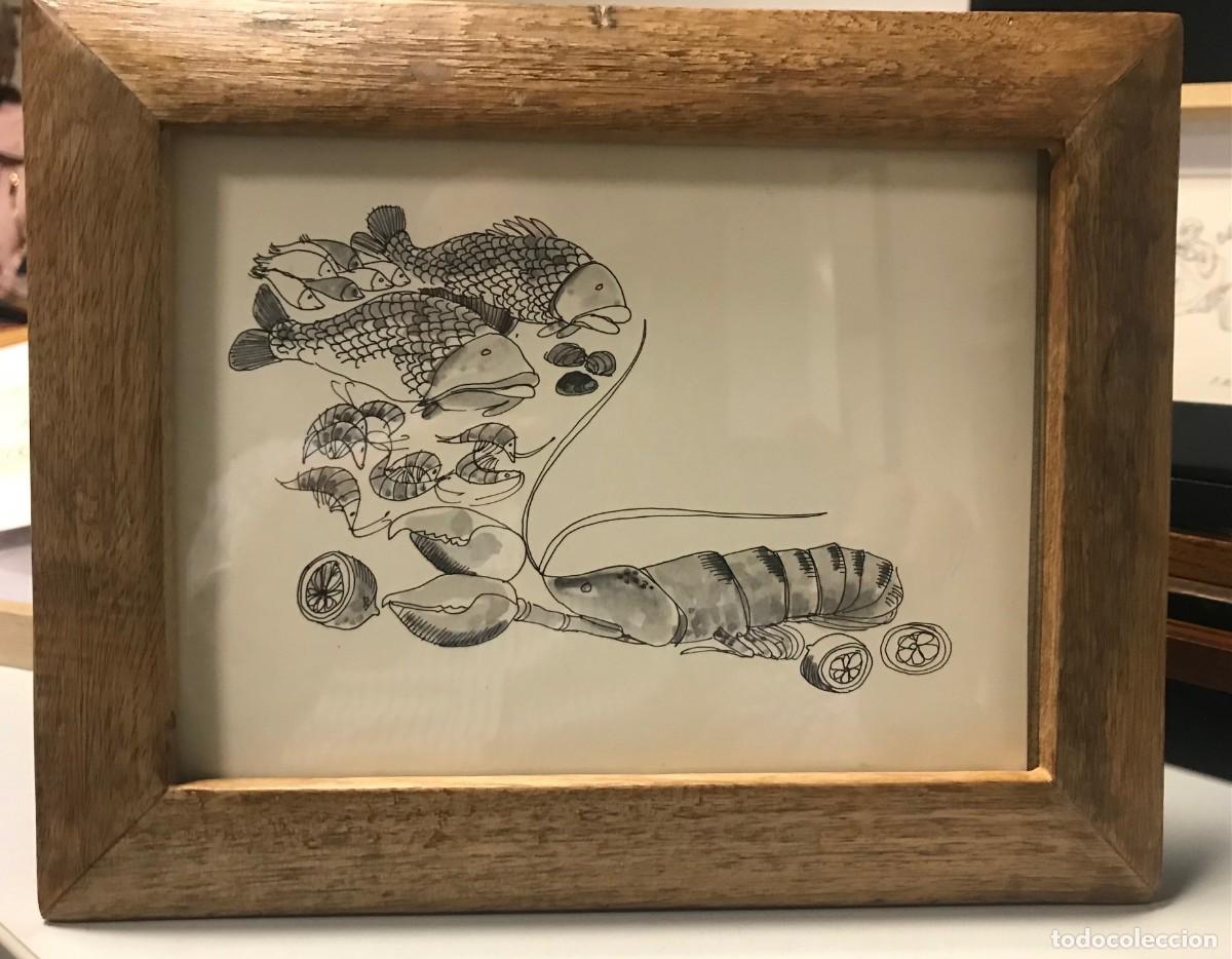 Arte: OBRA ORIGINAL DE BOADA REALIZADA EN 1970, 30x25 cms - Foto 1