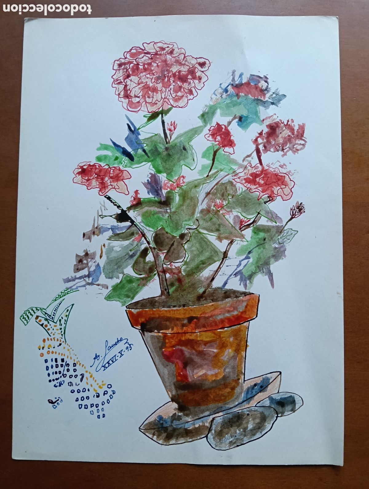 Art: Dibujo de la artista &Aacute;ngela Sancho en los primeros a&ntilde;os, (del 90 al 96), dibujos, bocetos, a