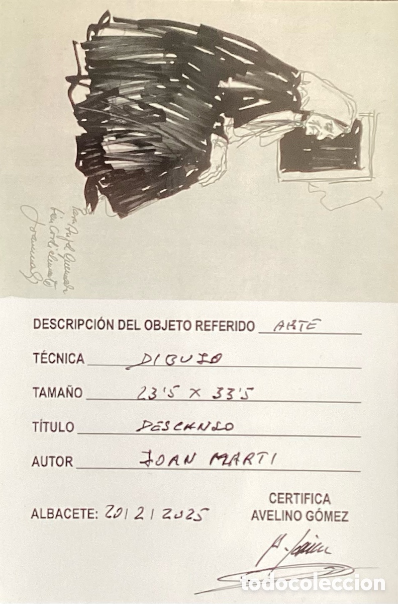 Arte: &ldquo; DESCANSO &ldquo; DE JOAN MARTI - Foto 2