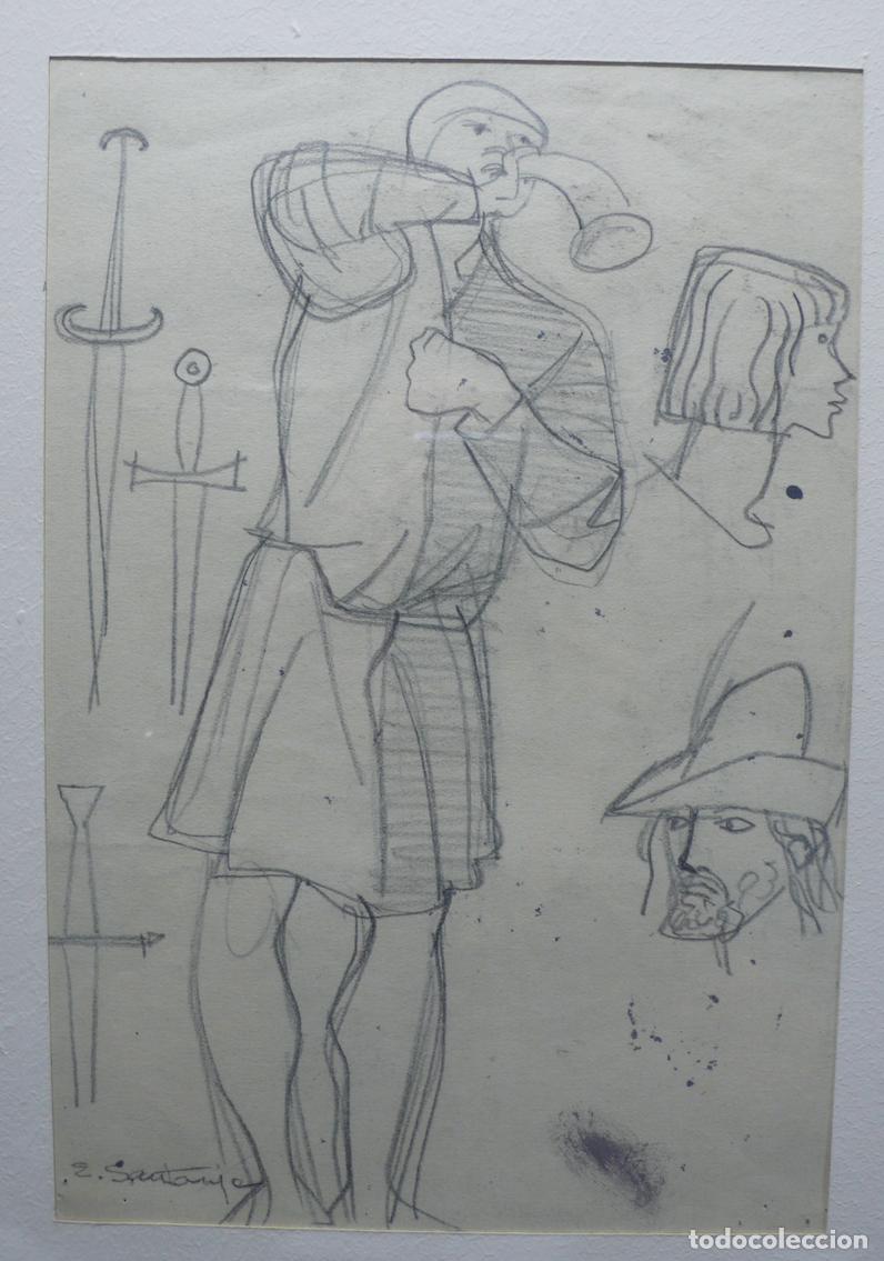 Arte: DIBUJO ORIGINAL A LAPICERO - Foto 2