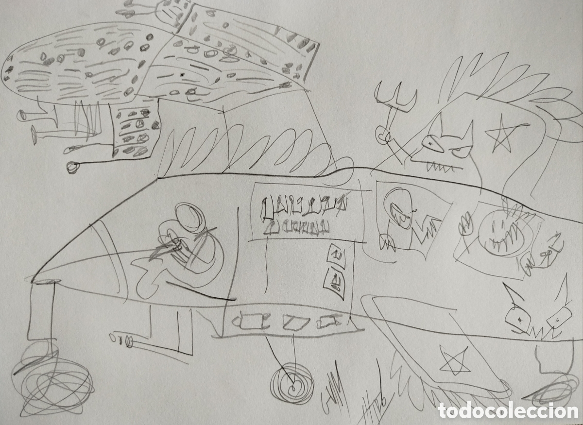 Arte: 2 dibujos originales a l&aacute;piz - Foto 2