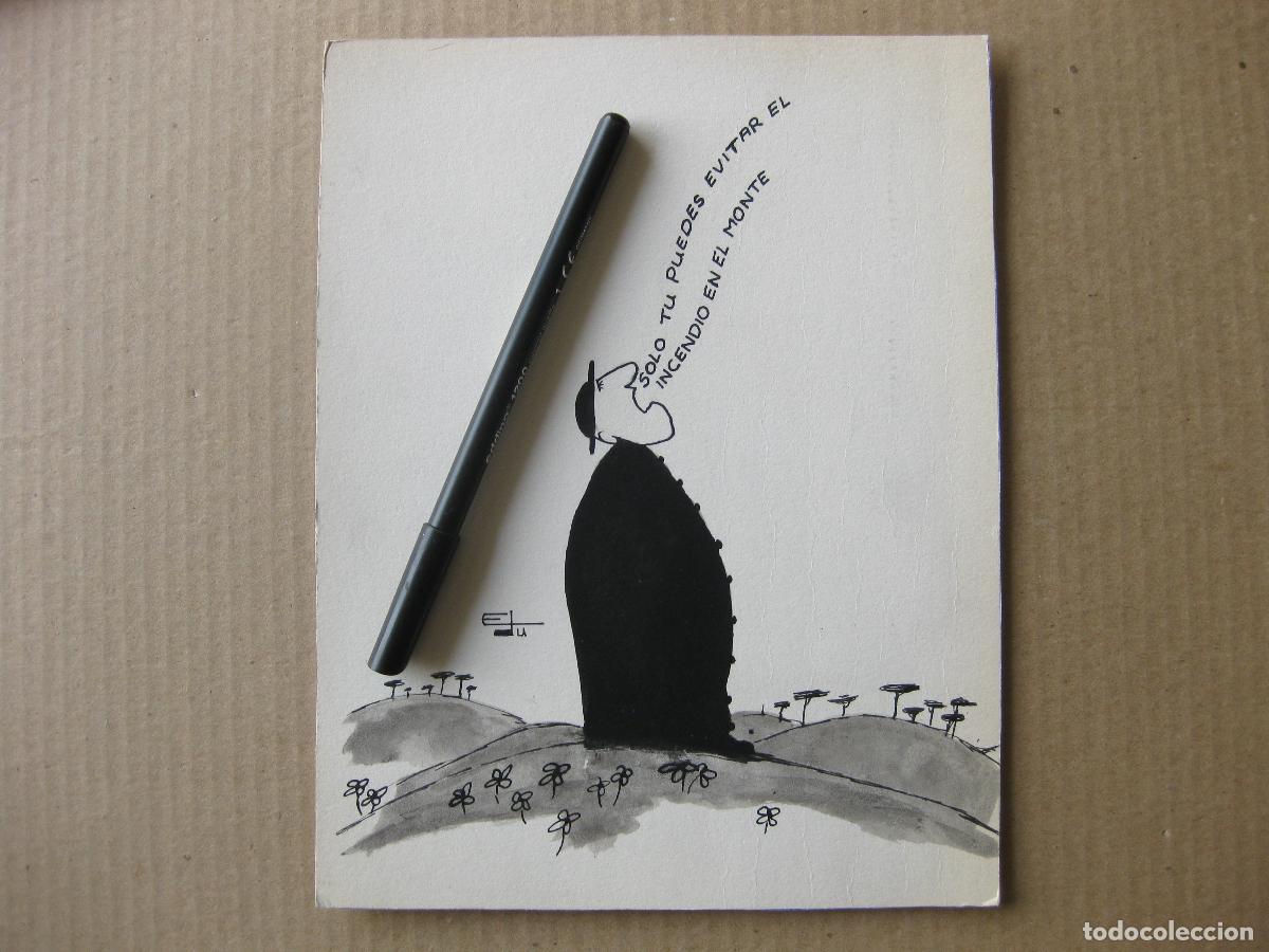 Arte: DIBUJO C&Oacute;MICO PARA CHISTE EN PRENSA DIBUJADO POR EL ILUSTRADOR EDU. 1967. VI&Ntilde;ETA DE HUMOR GR&Aacute;FICO.