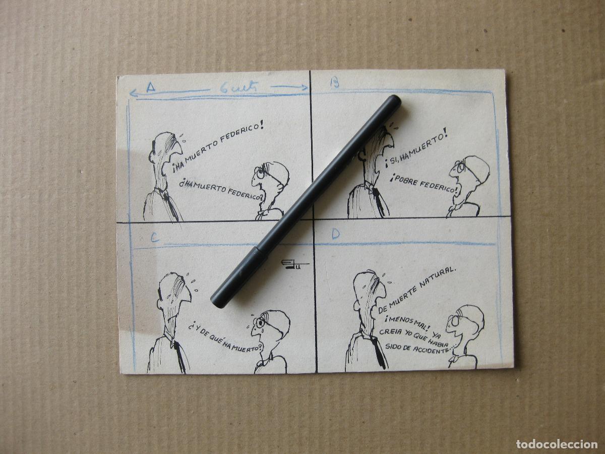 Arte: DIBUJO C&Oacute;MICO PARA CHISTE EN PRENSA DIBUJADO POR EL ILUSTRADOR EDU. 1967. VI&Ntilde;ETA DE HUMOR GR&Aacute;FICO.