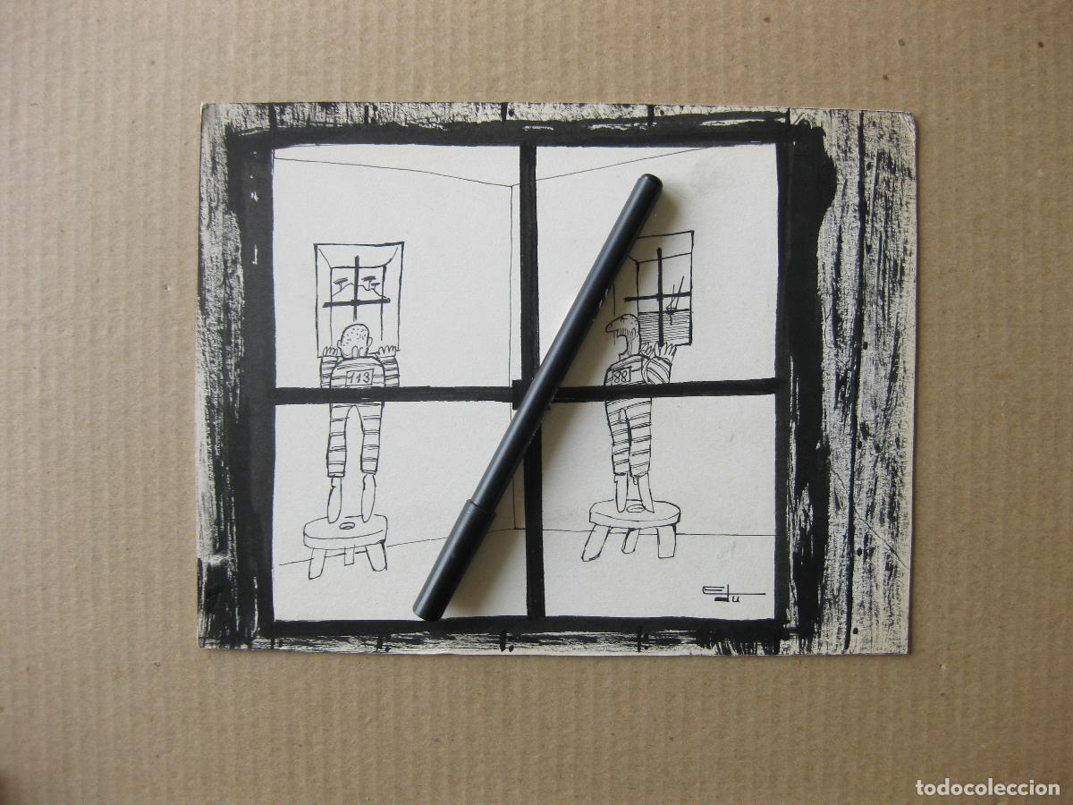 Arte: DIBUJO C&Oacute;MICO DE CHISTE EN PRENSA DIBUJADO POR EL ILUSTRADOR EDU. VI&Ntilde;ETA DE HUMOR GR&Aacute;FICO. LA CARCEL