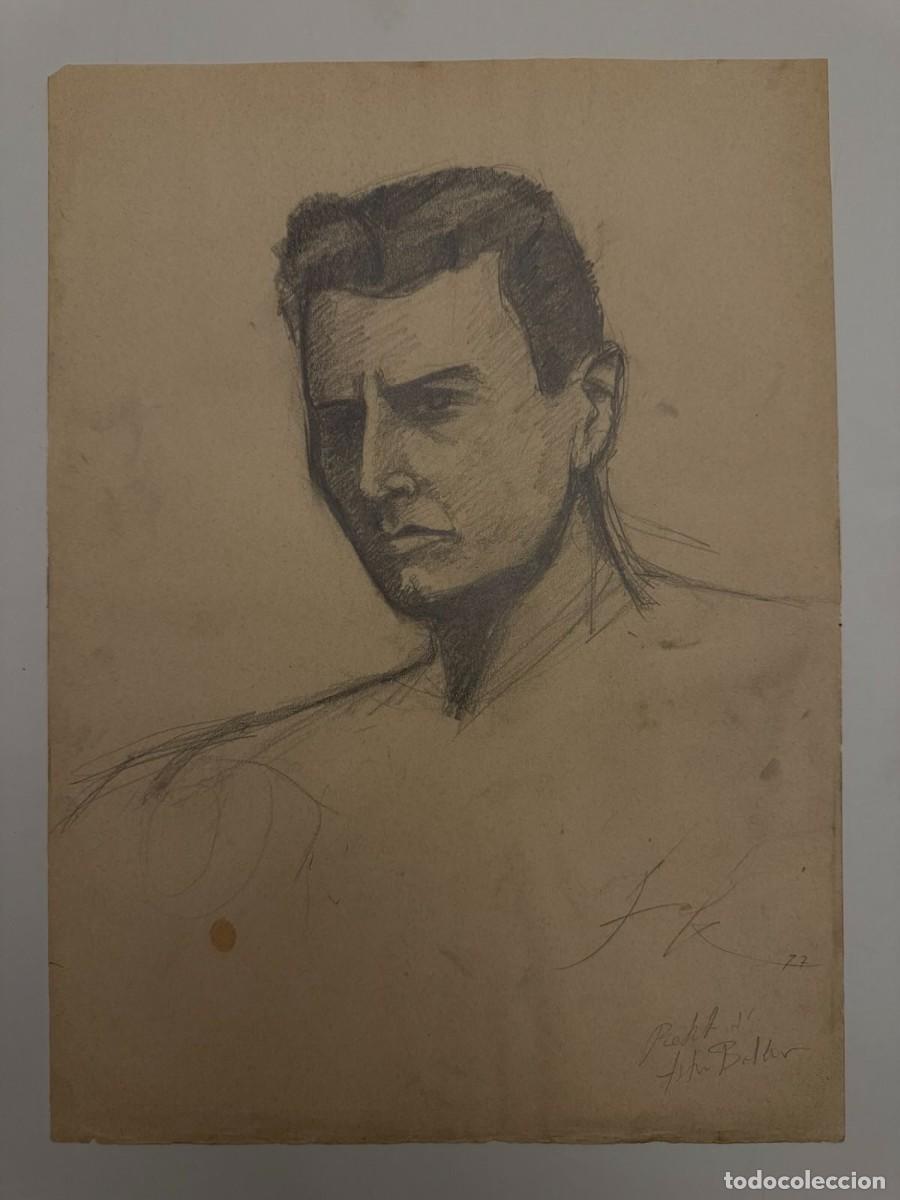 Arte: Retrato de Artur Balder de 1997 hecho por dibujante y artista visual David Moraton
