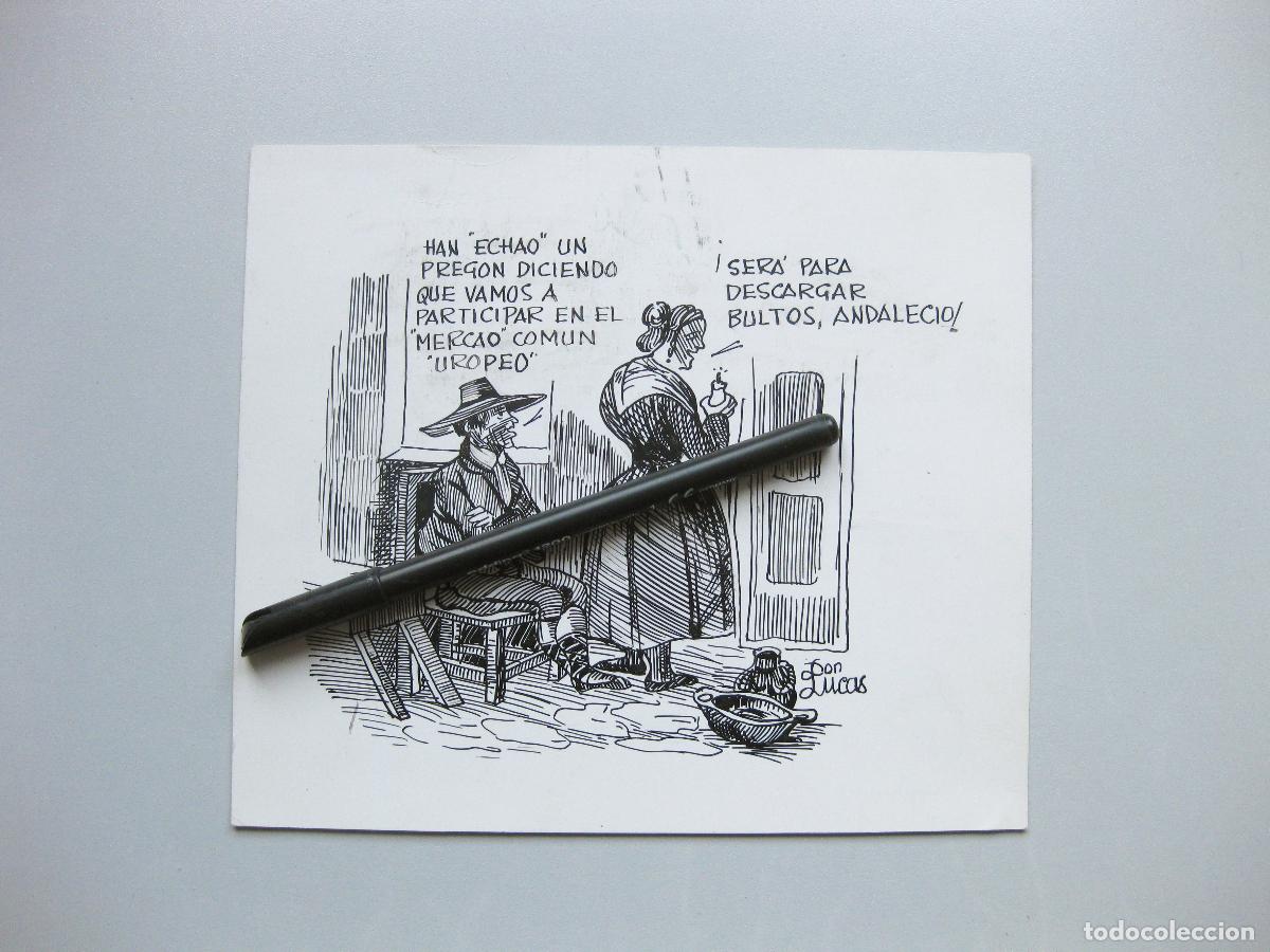 Art: DIBUJO ORIGINAL DEL ILUSTRADOR DON LUCAS. VI&Ntilde;ETA DE HUMOR GR&Aacute;FICO. MERCADO COM&Uacute;N EUROPEO. POL&Iacute;TICA
