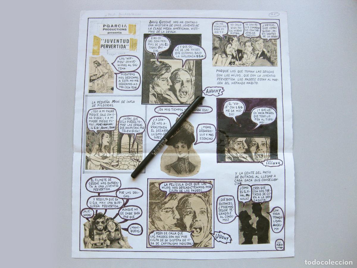 Art: TIRA C&Oacute;MICA DEL HUMORISTA JOS&Eacute; GARC&Iacute;A MART&Iacute;NEZ CAL&Iacute;N. PGARC&Iacute;A COLLAGE. VI&Ntilde;ETA DE HUMOR GR&Aacute;FICO. 1973