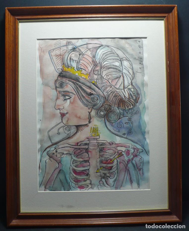 Arte: DIBUJO ORIGINAL TINTA - Foto 1