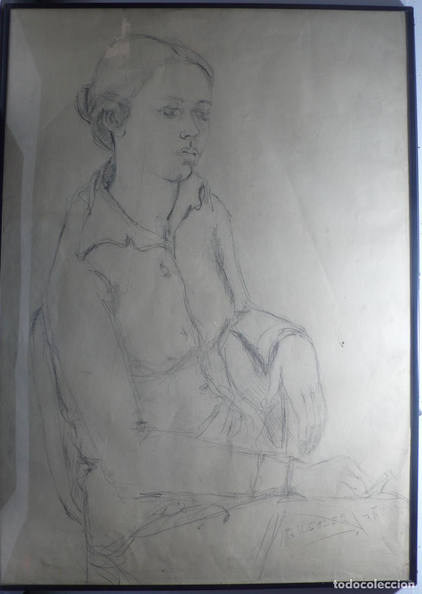 Arte: DIBUJO DE MUJER A LAPICERO - Foto 1