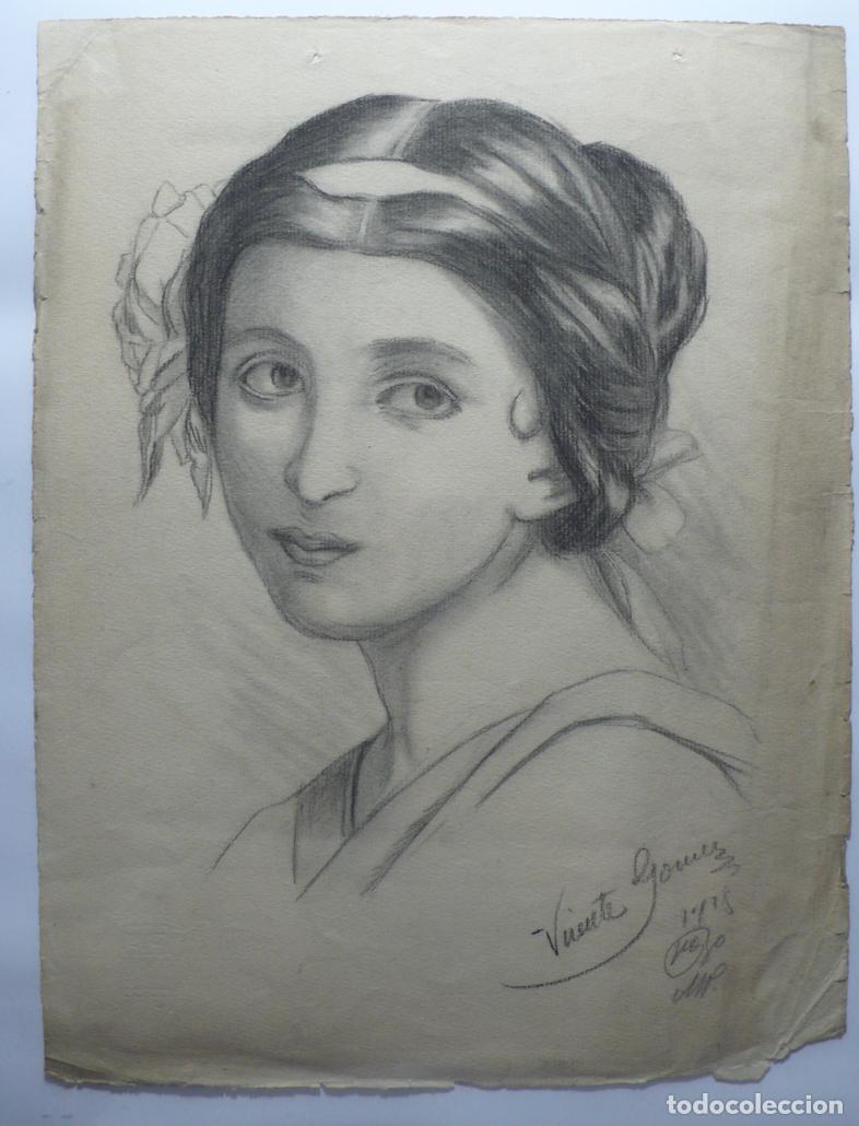 Arte: DIBUJO ORIGINAL DE MUJER - Foto 2