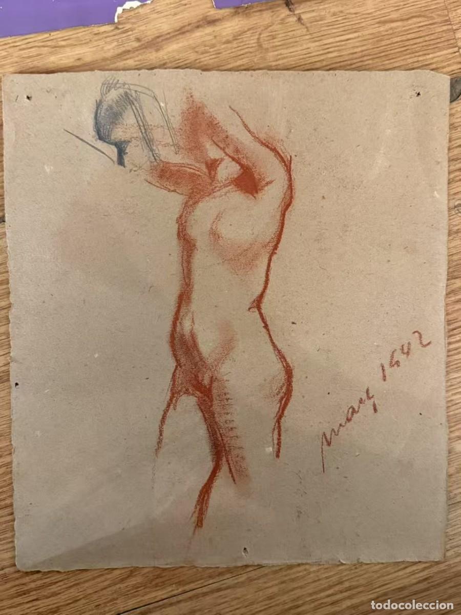 Arte: dibujo de mujer de papel - Foto 1