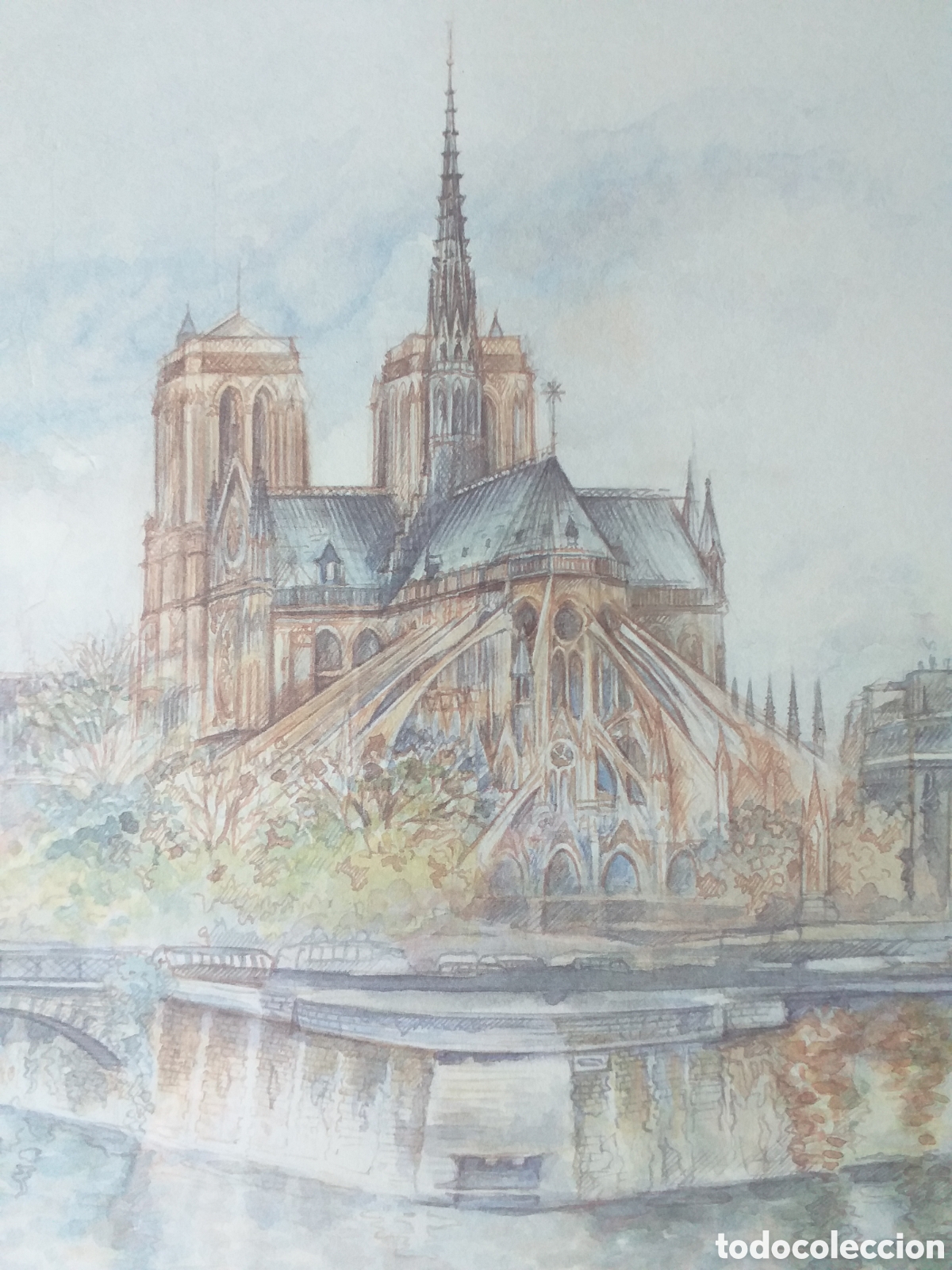 Arte: Cuadro Notre Dame en Lapiz - Foto 2