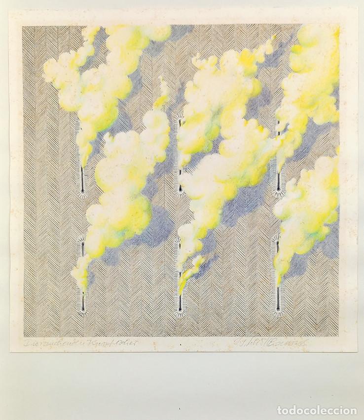 Kunst: Sch&ouml;llhammer. Die Rauch Enden Knopflidier &middot; El humo termina por los ojales