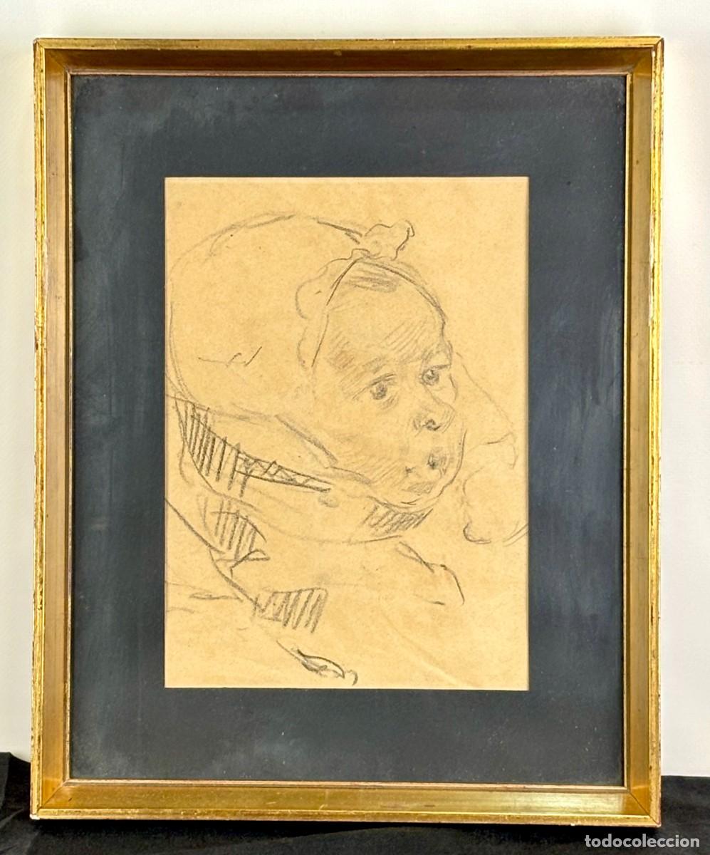 Art: FRANCESC GIMENO- DIBUJO A LAPIZ - RETRATO DE BEBE