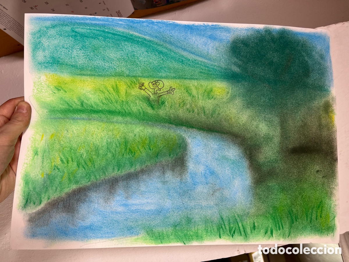 Arte: Dibujo original al pastel - UPL 2005 - Din A3 - Foto 2